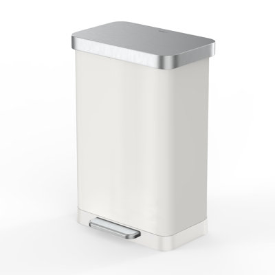 Qualiazero 20 Gallon Stainless Steel Step On Kitchen Trash Can