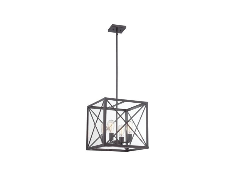 DAB639E7DD50430B929B18FC31076DE0 Suspension Harlon 16 po à 4 lumières (bronze satiné)