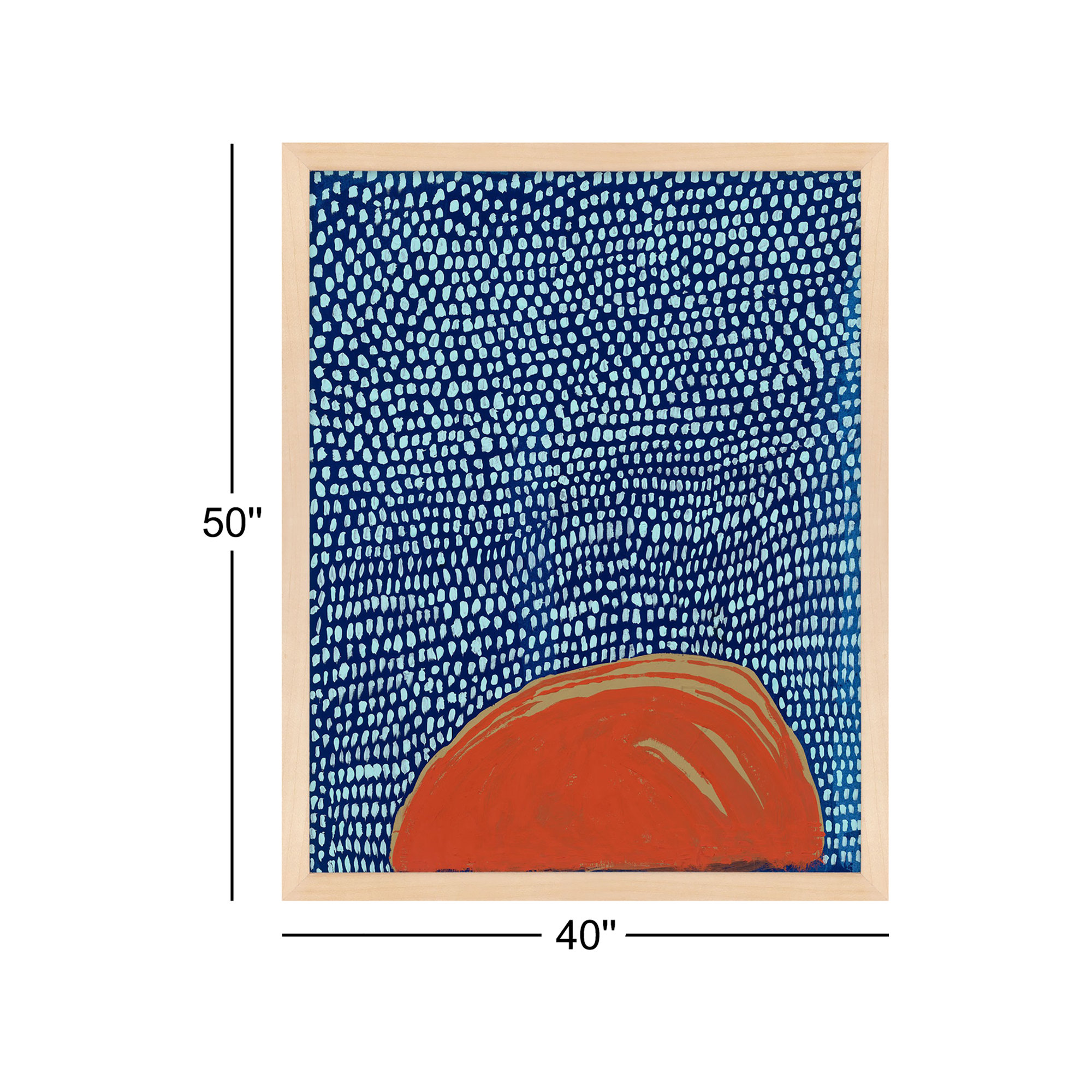 Starscape 5 by Andrea Stokes, Maple Wood Framed, 50" H x 40" W