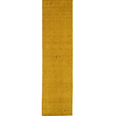 No-Shedding Hand Loomed Gabbeh Rug, 100% Wool, Solid Color, Fade & Stain Resistant, Durable