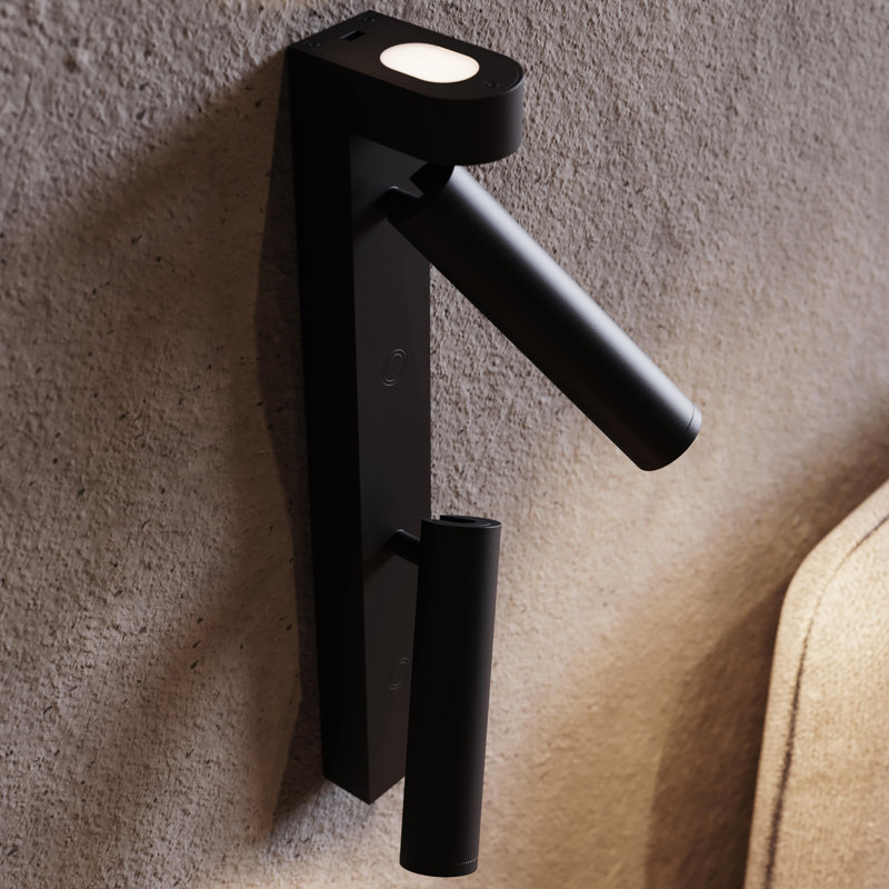 Haim LED Spotlight, Textured Black