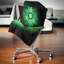 Cabalistic - texture vert vif - coussin abstrait imprimé-30642574-30642578