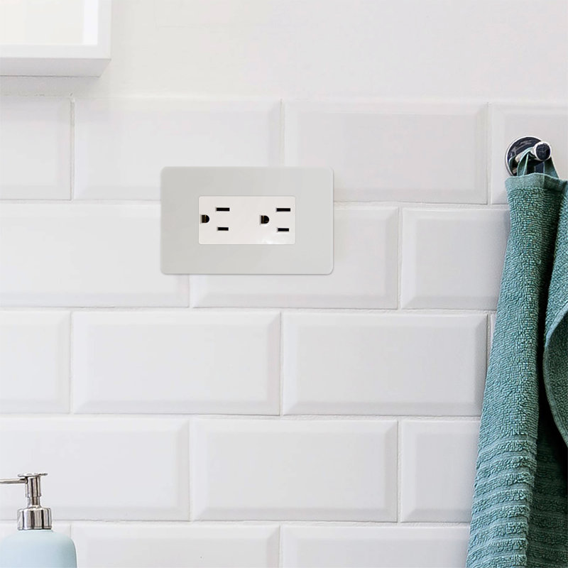 Faith 10-Pack White Thermoplastic Duplex Receptacle Outlets