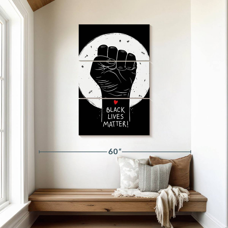 Slogan de racialité, H 45 po x l 28 po