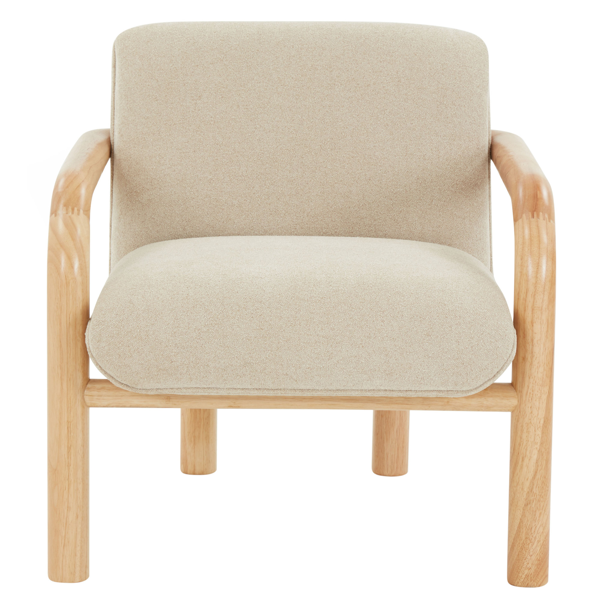 Reyer Boucle Accent Chair, Tan