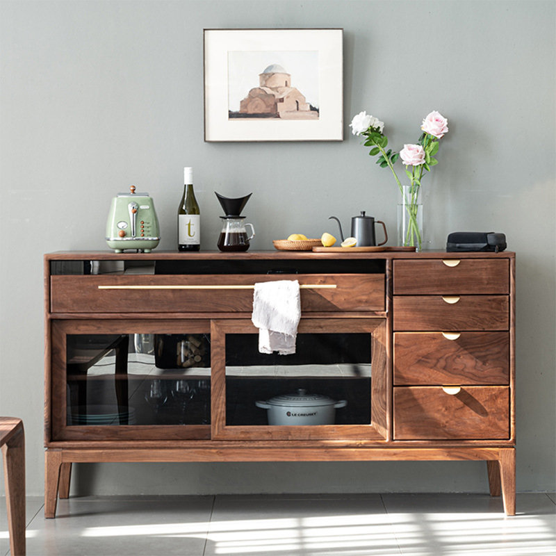 Buffet décoratif 5 tiroirs Ambrister, 35.43" H x 62.99" W x 16.54" D