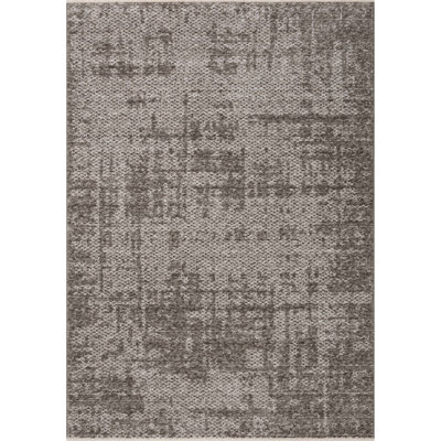 Tapis taupe / colombe abstrait Vance