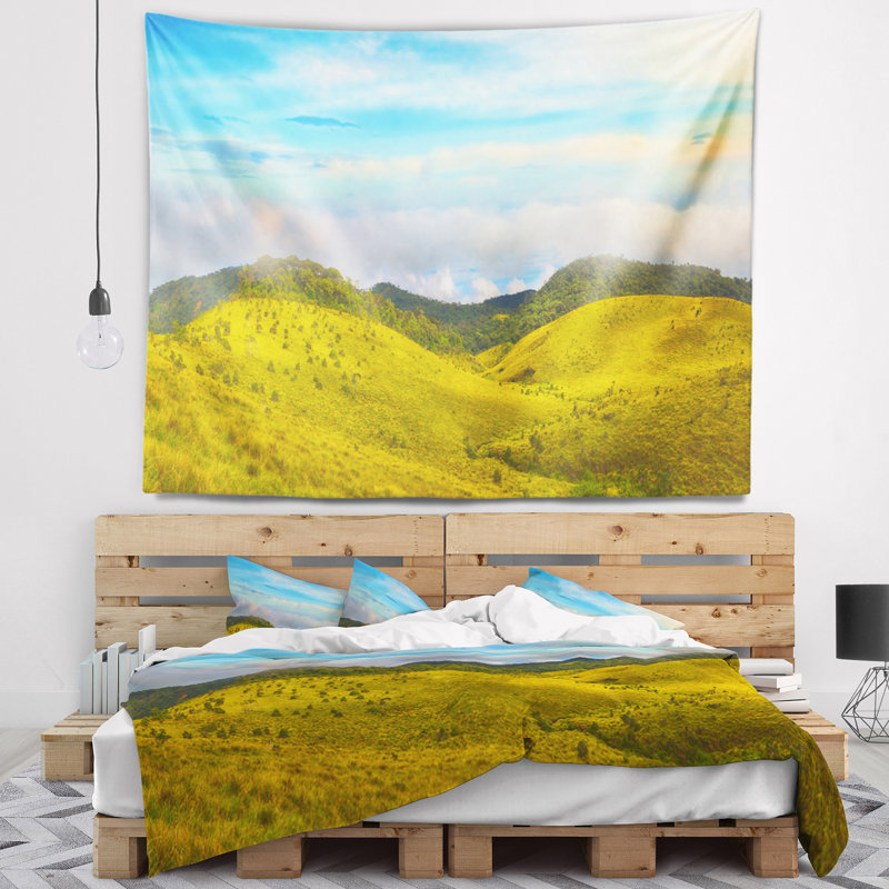 Tapisserie panorama vert the horton plains, H 32 po x l 39 po