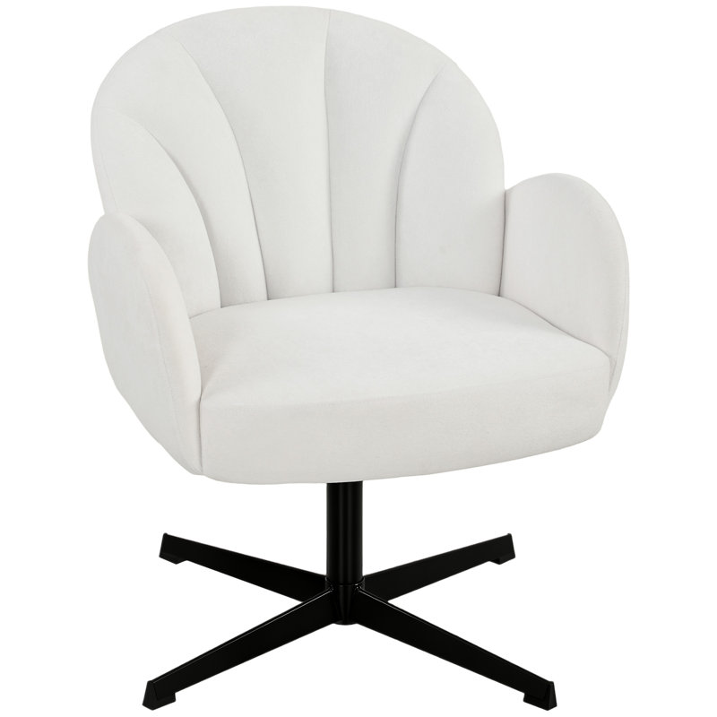 Upholstered Accent Chair, Cream