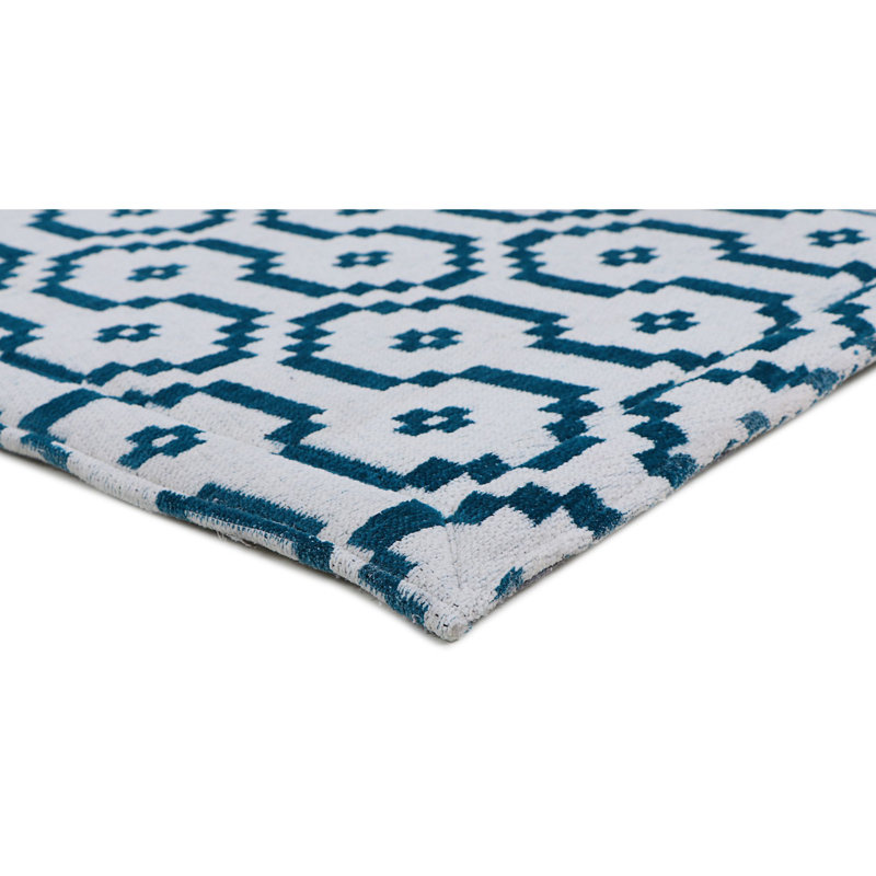 Ahna Geometric Polyester Anti-Fatigue Kitchen Mat