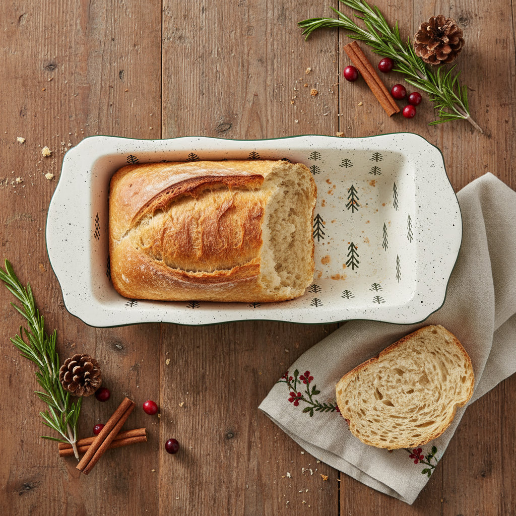 10 Strawberry Street Christmas Tree Loaf Pan