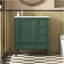 Meuble-lavabo de 30 po avec lavabo en céramique, meuble-lavabo à 3 tiroirs, meuble de rangement moderne à structure en bois, idéal pour la maison-1536934307