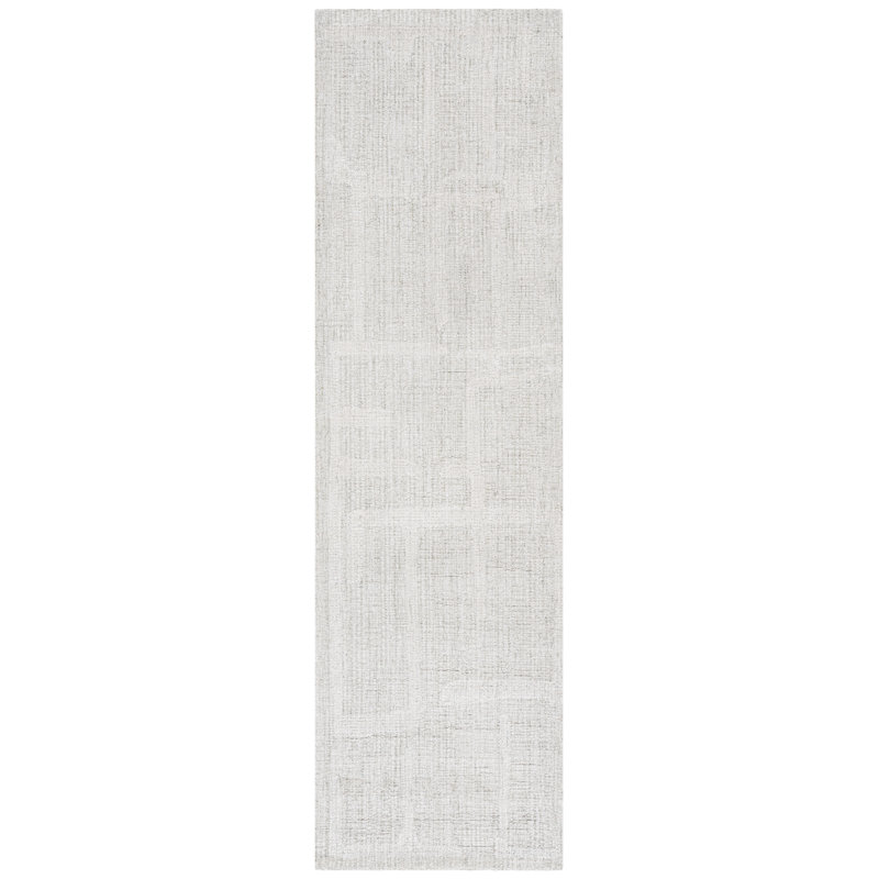 Abstract Hand-Tufted Wool Area Rug, Runner 2'3" x 8'
