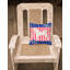 Coussin intérieur/extérieur carré à motif uni patriotique-383285580