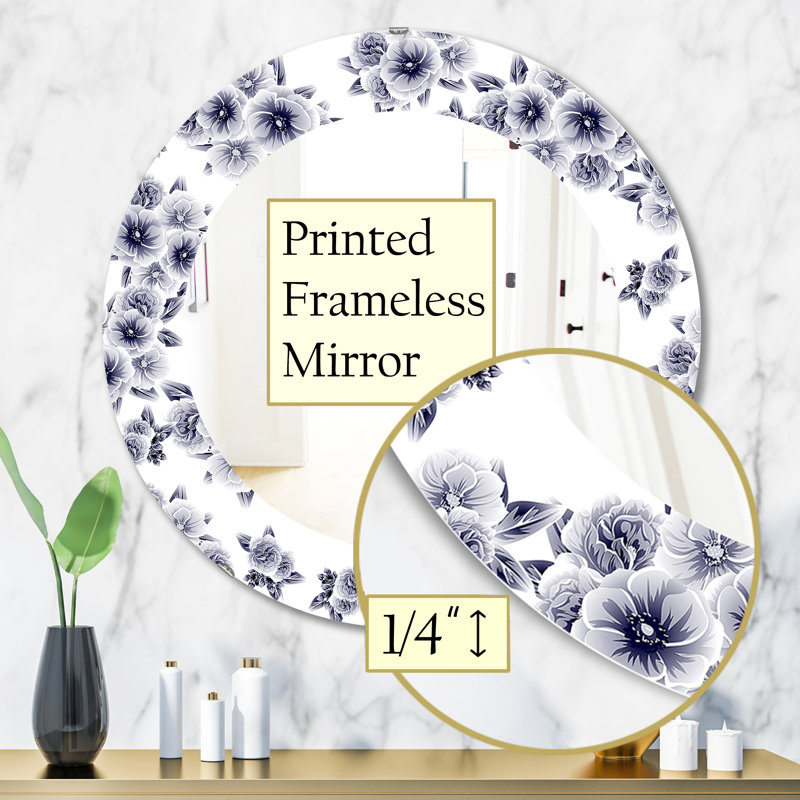 Miroir d'appoint style campagne rétro, H 31,5 po x l po