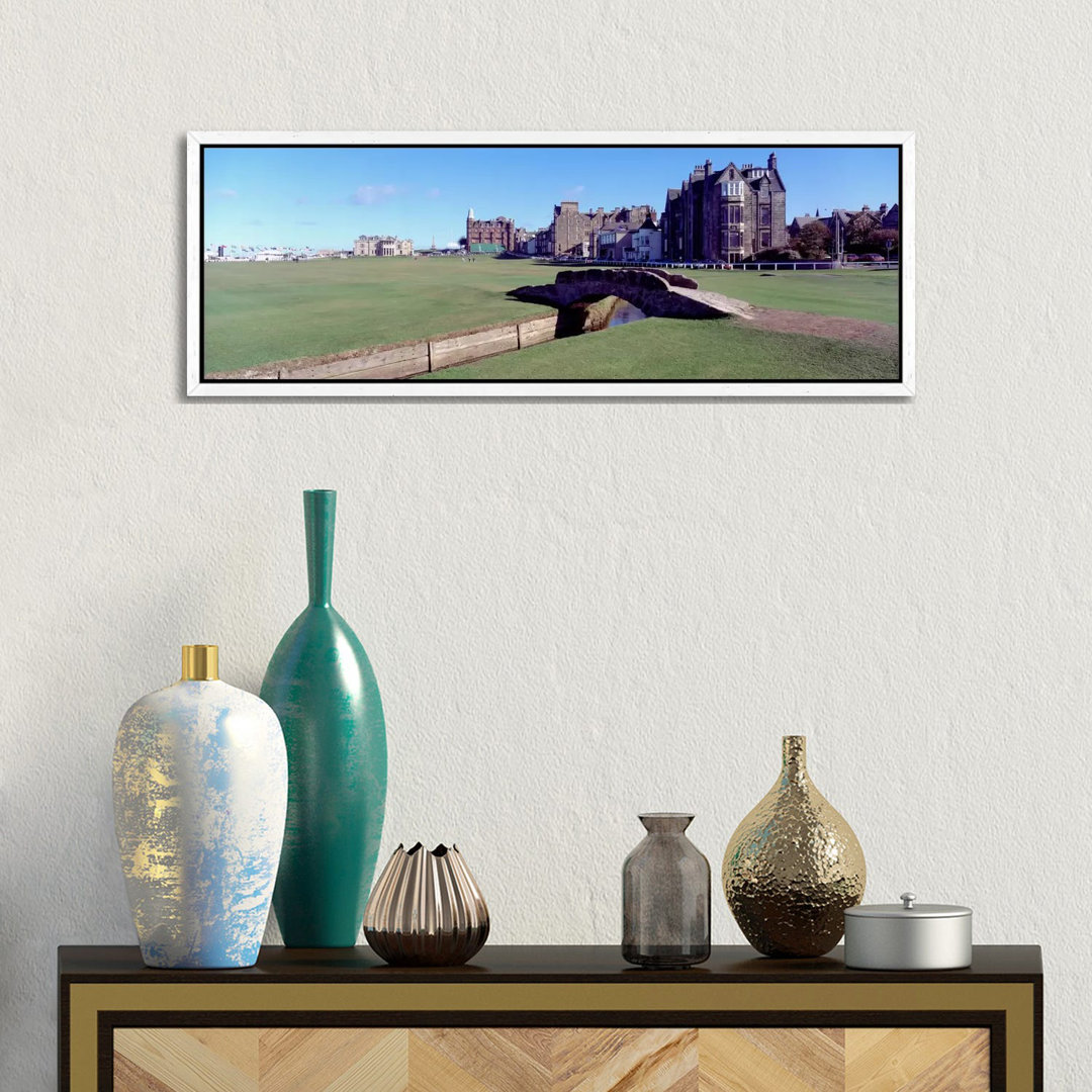 Footbridge In A Golf Coursethe Royal & Ancient Golf Club Of St Andrews, St. Andrews, Fife, Scotland by Panoramic Images - Print on Canvas