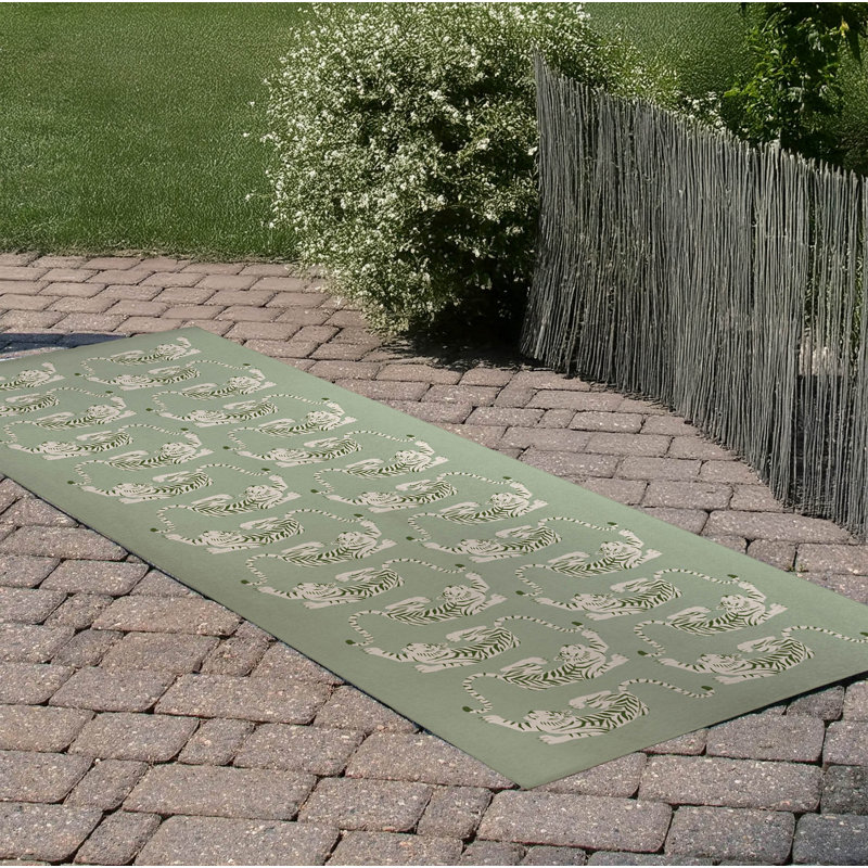 Hey Tiger Outdoor Rug, Runner 2'6" x 8'