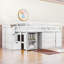 Lit mezzanine 3 tiroirs avec bureau intégré Jandi par Harriet Bee-339169582-339169569