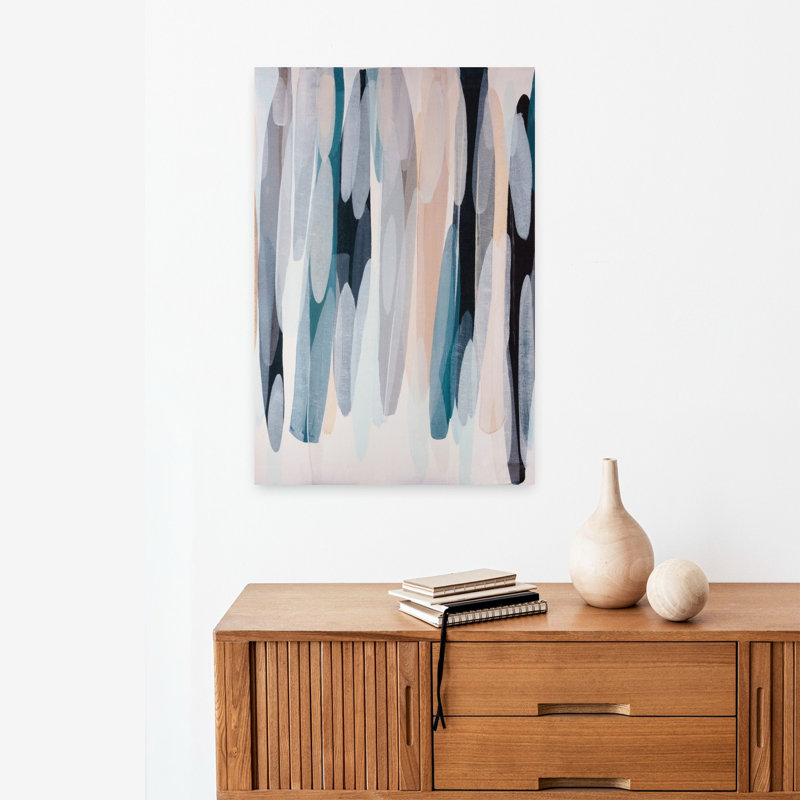 «Feels Like Home», art contemporain abstrait, H 24 po x l 16 po
