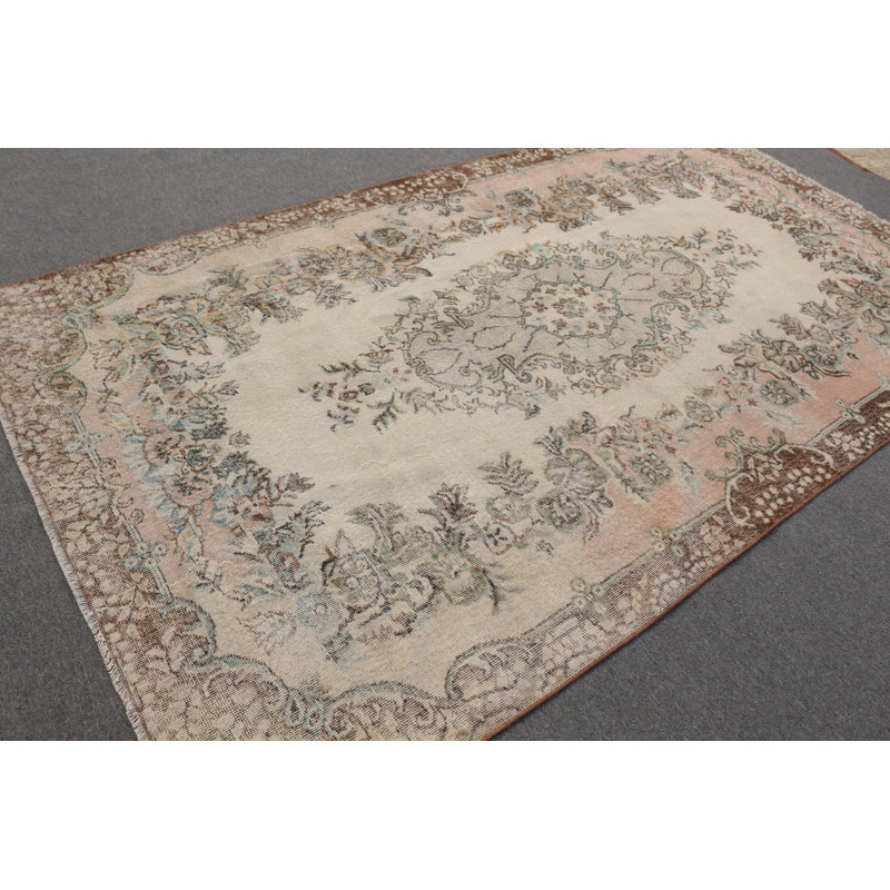 Grand tapis turc rétro idéal pour embellir votre salon ou votre salon