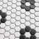 Value Series 1“ x 1" Porcelain Honeycomb Mosaic Wall & Floor Tile