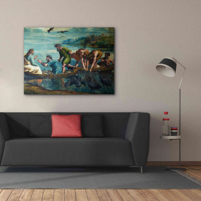 «The Miraculousray of Fishes» par Raphael, art mural sur toile