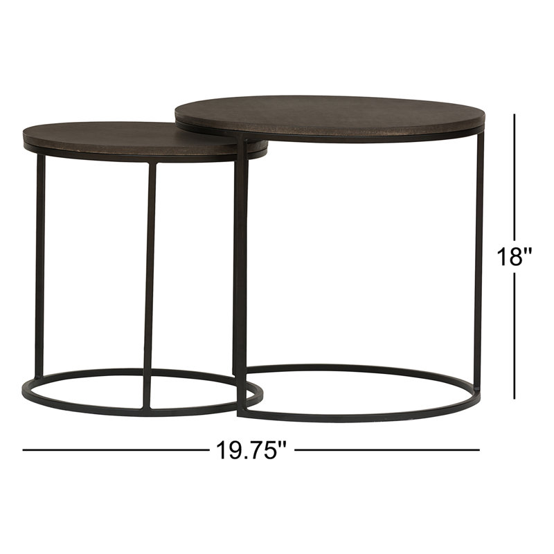Lavastone Stone Nesting End Table