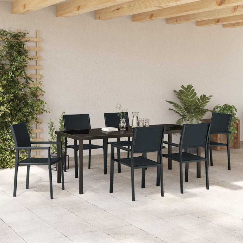 6 - Person Patio Dining Set with Rectangular Table