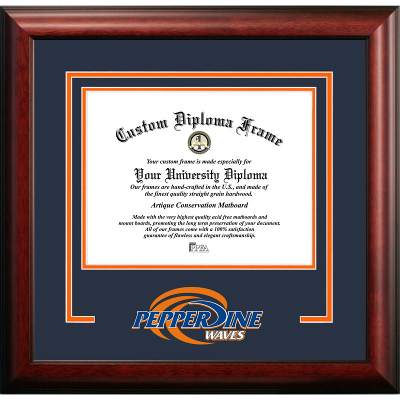 Cadre de diplôme d’pepperdine vagues NCAA
