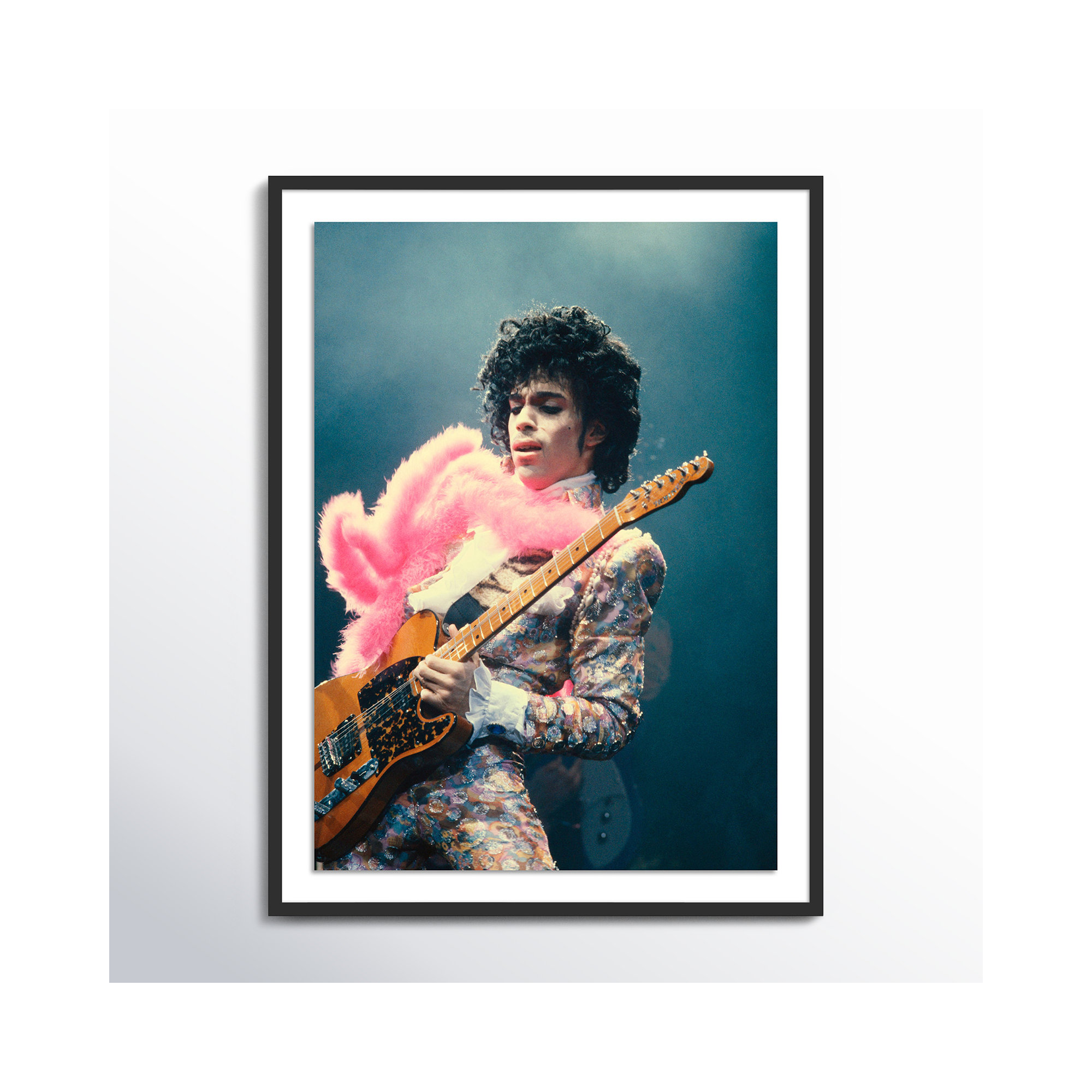Prince Live At The Forum by Getty Images, Black Framed, 32" H x 24" W