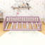 Lit simple en bois avec clôture-40852871
