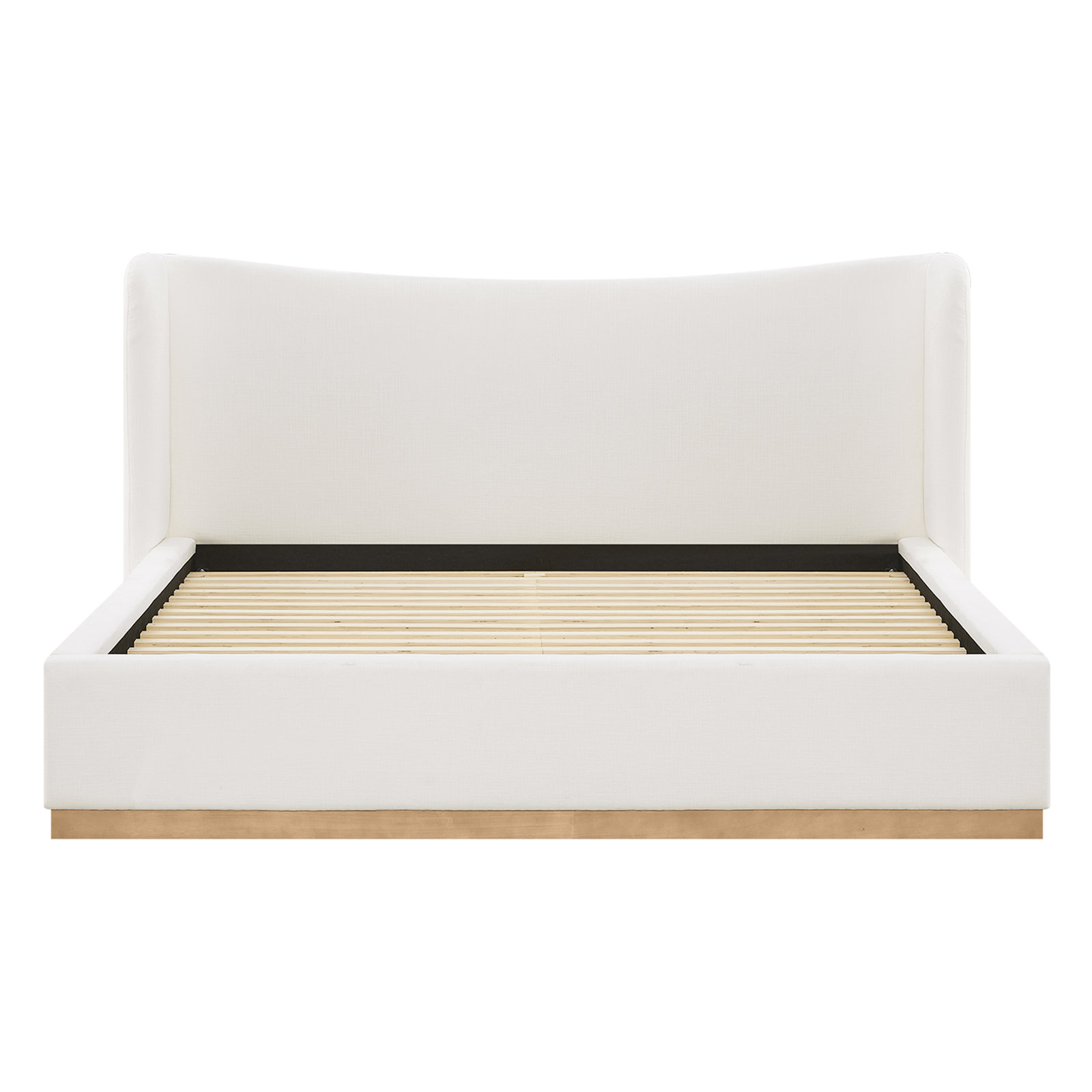 Adelaide Wingback Platform Bed, Selene White, King 