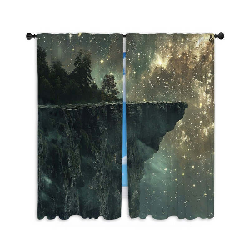 Paire de rideaux obscurcissant en polyester Fathema, L 20 po x L 84 po