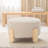 24.8'' W Round Upholstered Ottoman