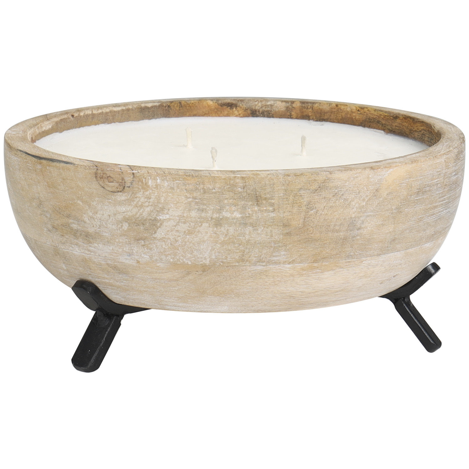 17 Stories Mango Wood Scented Wick Decorative Candle with White Wax & Reviews | Wayfair
