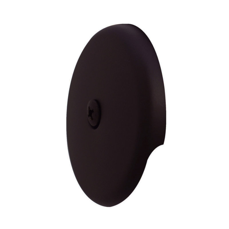 3-1/8" One-Hole Bathtub Overflow Faceplate and Screw, Oil Rubbed Bronze