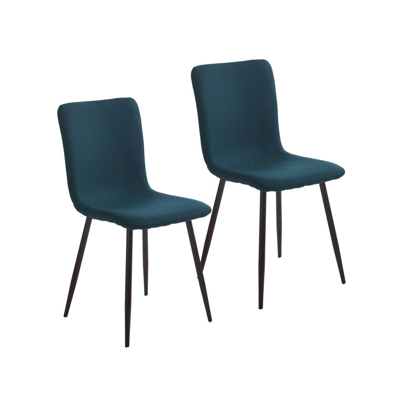 46cm H Fabric Upholstered Side Chair, Forest Green