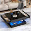 Table basse haute brillance avec lumières DEL et tiroirs de rangement-28623452-28623456-252059605