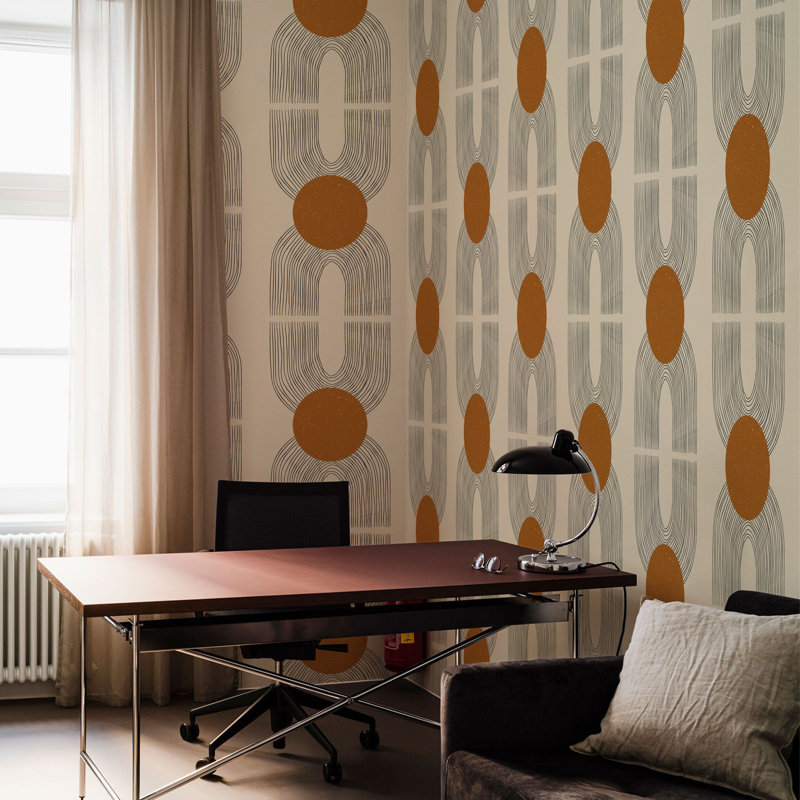 Papier peint géométrique art déco