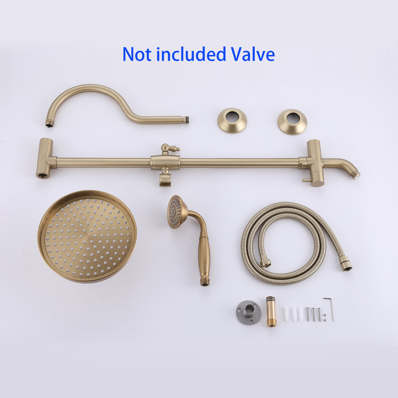 Pomme de douche double 1,8 GPM GPM, Or