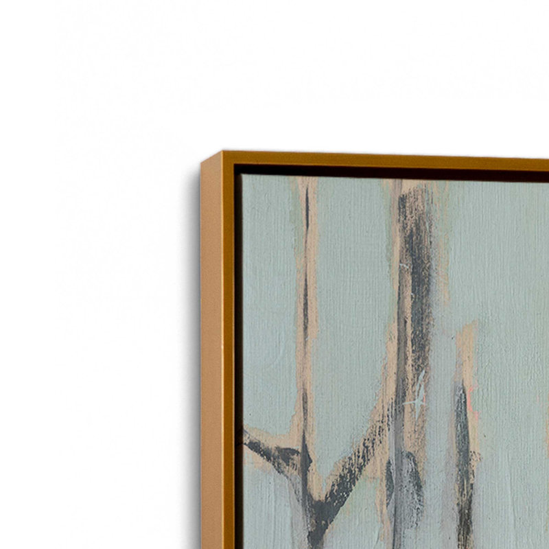Gentle Light Between Trees I Canvas Print in a Frame, Polished Gold, 30.75" H x 20.75" W