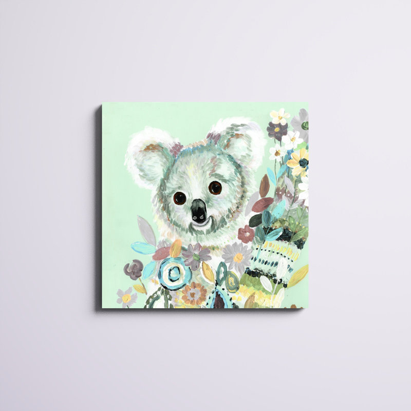 Cute Koala - Wrapped Canvas Painting, 30" H x 30" W