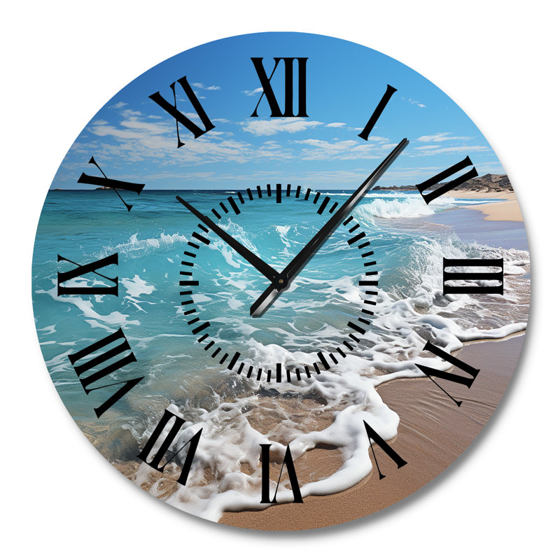 Horloge murale Oceanic Beach Harmony I, Grand