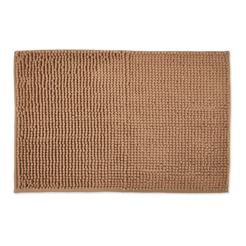 Heloise Non-Slip Bath Rug, 40cm W x 60cm L, Walnut