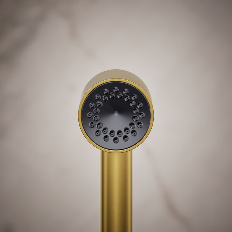 Statement Single-Function Iconic Handshower, Vibrant Brushed Moderne Brass, 1.75 GPM