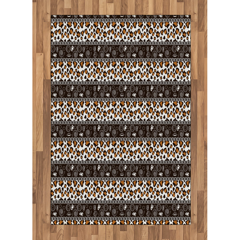 Millard Animal Print Hand Woven Area Rug, Rectangle 120 x 180cm