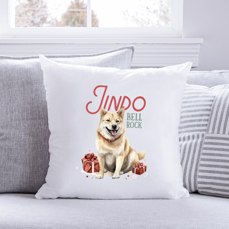Coussin décoratif en polyester 11_jindo, 14 po x 14 po