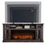 70 po ModernFarmhouseFireplace TVStandfor TVs Jusqu'à 80 po, rustique foncé-1228895729