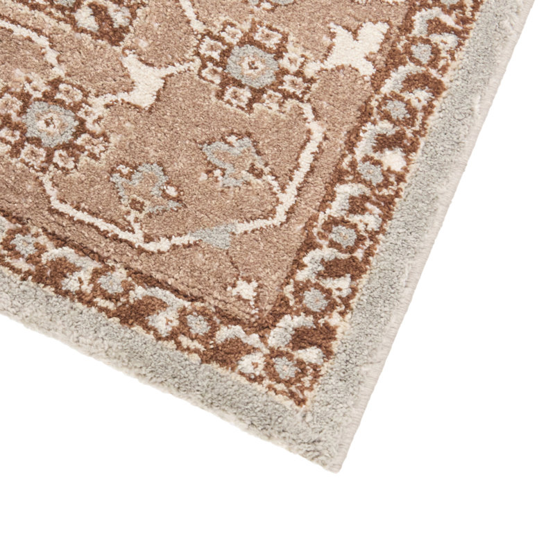 Tapis Jehotte Rust Boho Traditionnel, Rouille, 5 pi 3 po x 7 pi