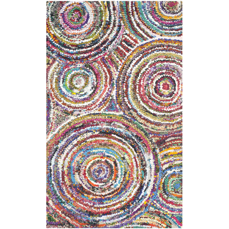 Tapis en coton touffeté à la main Anaheim, Rectangle 2 pi x 3 pi
